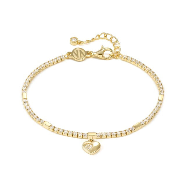Nomination Sparkle Heart Tennis Bracelet