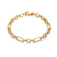 Hot Diamonds Tasha Ghouri Gold Plate Statement Link Bracelet