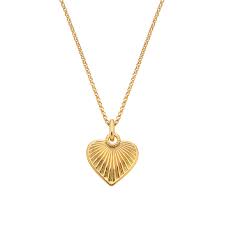 Hot Diamonds Golden Edit 18ct Gold Plated Essence Heart Pendant