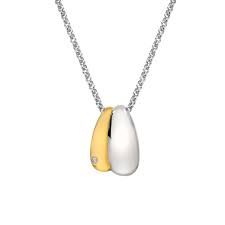 Hot Diamonds Droplet Two Tone Pendant