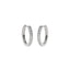 Silver Laboratory Grown Diamond Hoops