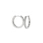 Silver Laboratory Grown Diamond Hoops