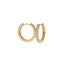 Yellow Gold Plate Laboratory Grown Diamond Hoops