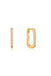 Ania Haie Gold Plate Oval Hoop Earrings