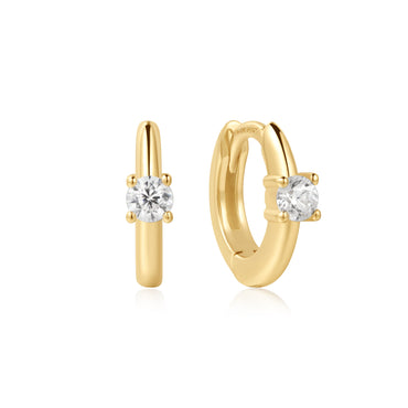 Ania Haie Solitaire Mini Hoop Earrings