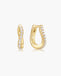 Ania Haie Pave Wave Hoop Earrings