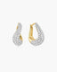 Ania Haie Pave Wave Earrings