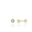 Gisser Bezel Set Stud Earrings