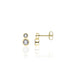 Gisser Double Bezel Stud Earrings