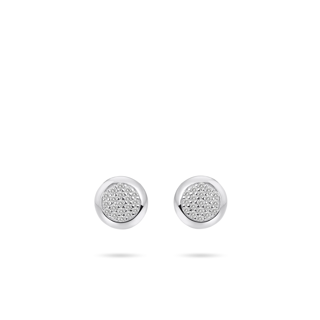 Gisser Bold Pave Stud Earrings