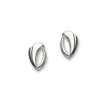 Ortak Silver Trendy Twirls Studs