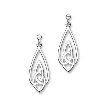 Ortak Silver Celtic Earrings