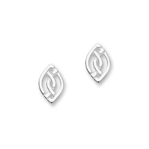 Ortak Celtic Silver Stud Earrings