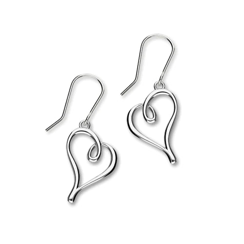 Ortak Silver Heart Earrings