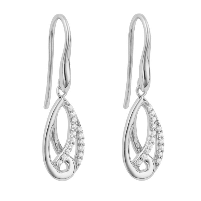 Fiorelli Woven Twist CZ Earrings
