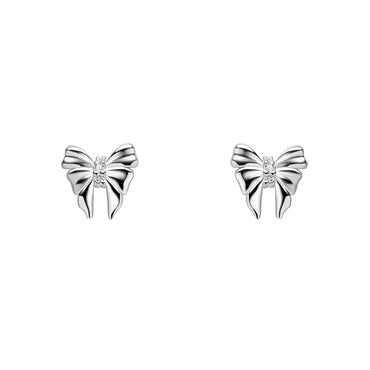 Laura Ashley Silver Bow Earrings