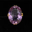 Vintage 9ct Amethyst Oval Ring