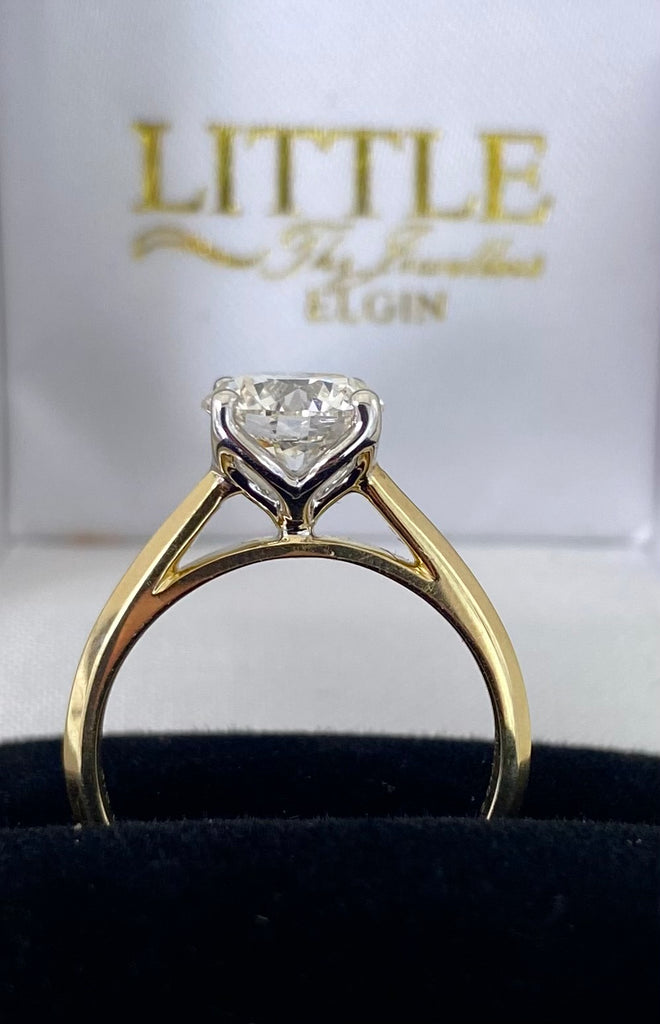 9ct Laboratory Diamond Solitaire Ring