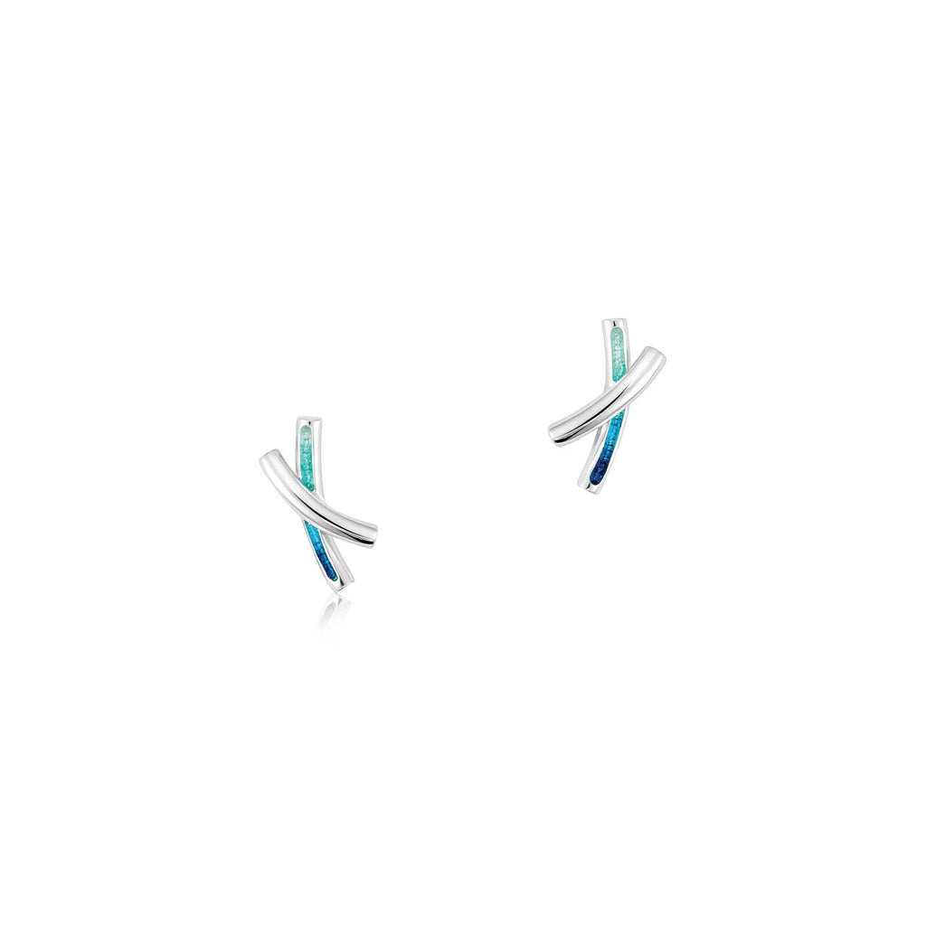 Sheila Fleet Wild Grasses petite 2 strand Earrings