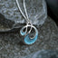 Sheila Fleet Storm Small Enamel Pendant Necklace in Sterling Silver