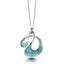 Sheila Fleet Storm Small Enamel Pendant Necklace in Sterling Silver