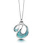 Sheila Fleet Storm Small Enamel Pendant Necklace in Sterling Silver