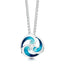 Sheila Fleet Brockon Pendant In Peacock Enamel