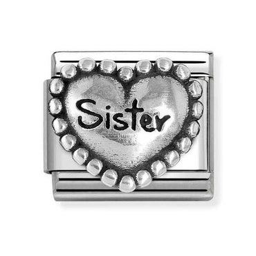 Nomination Sister Beaded Heart Composable Link