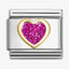Nomination Pink Glitter Heart Composable Link