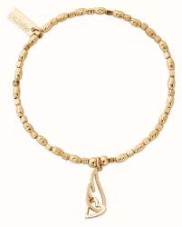 Chlobo Soul Glow Interlocking Heart & Angel Wing Bracelet
