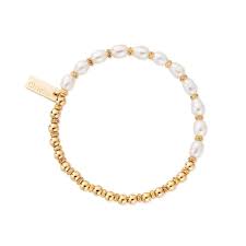 Chlobo 18ct Gold Plate Story Of Love Bracelet