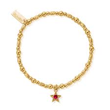 Chlobo Gold Plated January Birthstone Bracelet