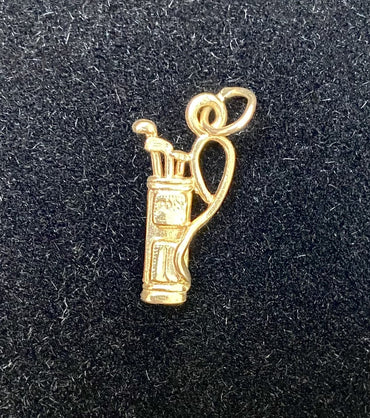 Vintage 9ct Golf Clubs Charm