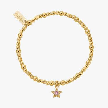 Chlobo Gold Plated October Birthstone Bracelet