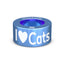 Pale Blue I Heart Cats NOTCH