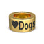 Bronze I Heart Dogs NOTCH