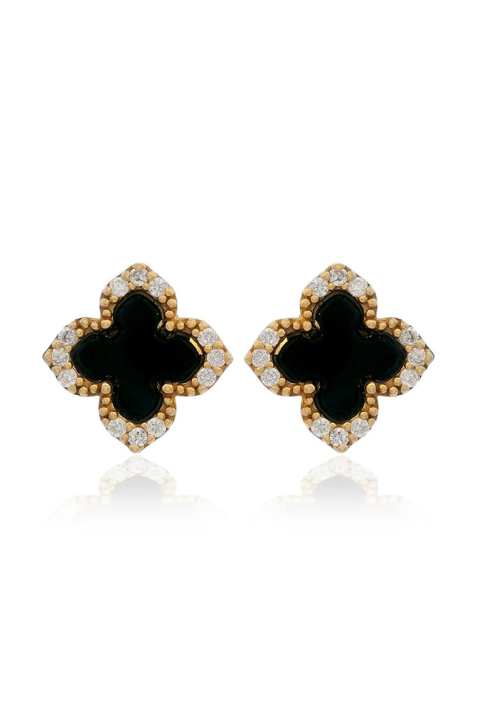 Georgini Midnight Velvet Gold Plated Earrngs