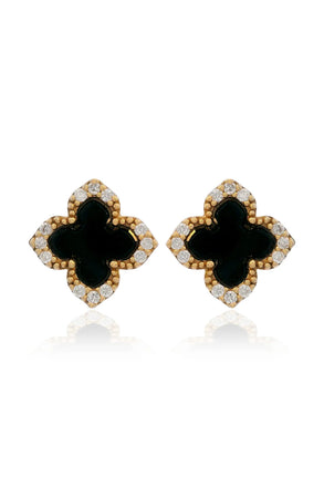 Georgini Midnight Velvet Gold Plated Earrngs