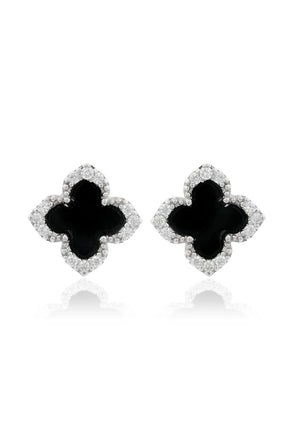Georgini Midnight Velvet Silver Earrings