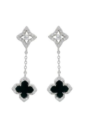 Georgini Sydney Soiree Black Agate Drop Earrings