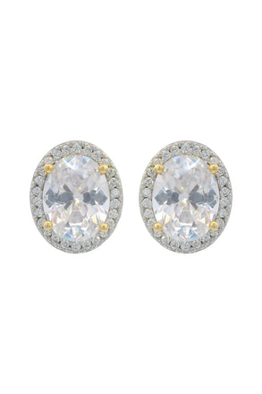 Georgini Moonlight CZ Oval Earrings