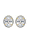 Georgini Moonlight CZ Oval Earrings