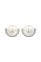 Georgini Silver Crescent Pearl Earrings