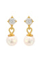 Georgini Touch of Sparkle Pearl Earrings
