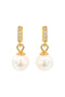 Georgini Glow Bar Pearl Earrings