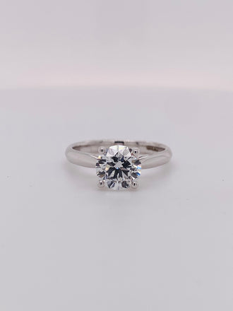 9ct White Gold Laboratory Grown Diamond Ring