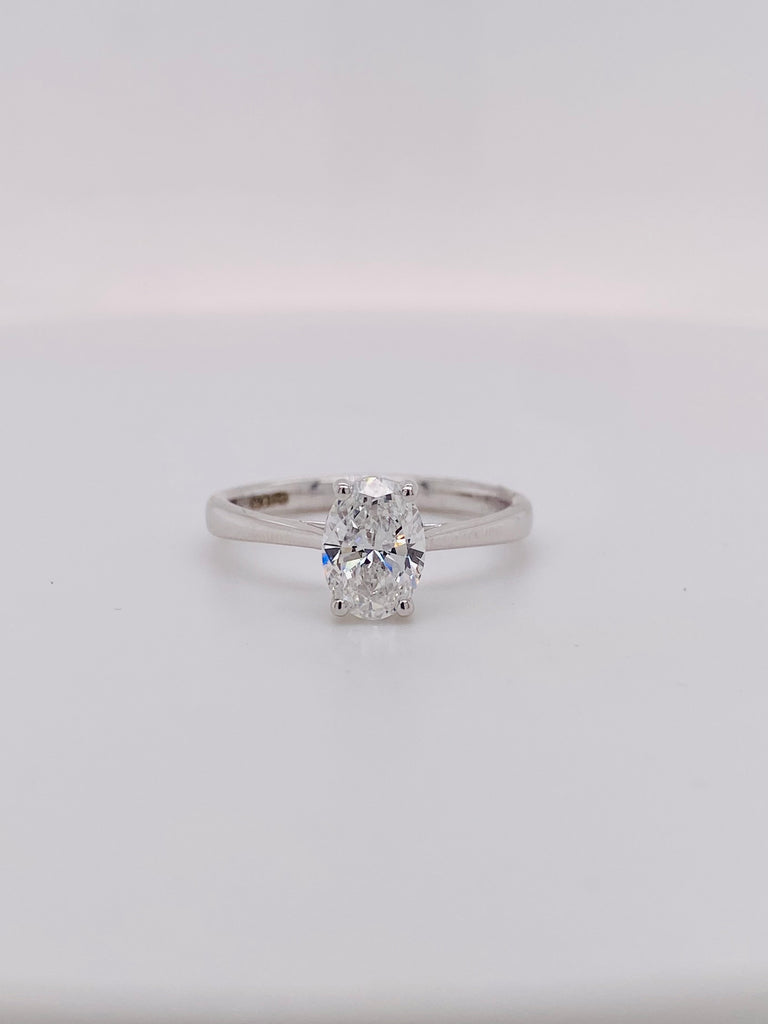 9ct White Gold Laboratory Grown Diamond Ring