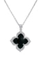 Georgini Sydney Soiree Black Agate Silver Pendant