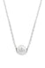 Georgini Crescent Silver Pearl Necklet