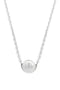 Georgini Crescent Silver Pearl Necklet